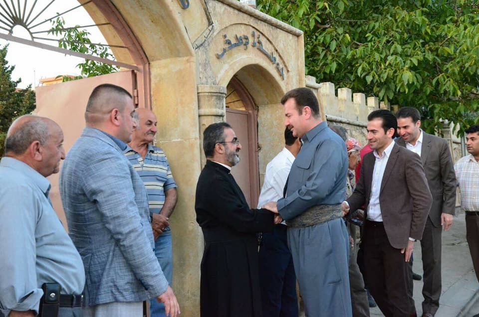 Christians at the St. George Church prepared tables of food for their fellow Muslims to break their fast. (Photo: Kurdistan 24)